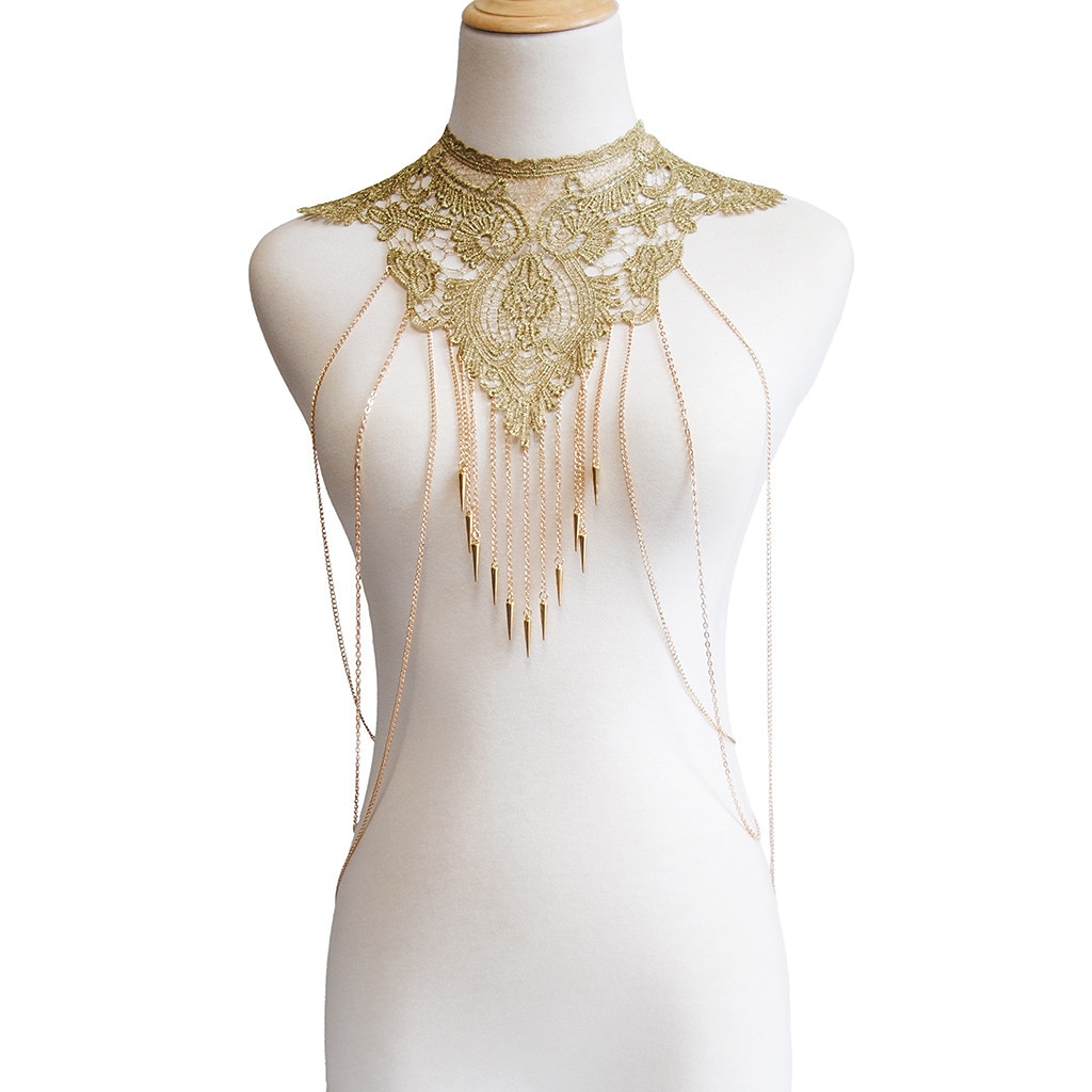 Lănțișor Corp lanț / burtă lanț Choker din dantelă brățară Metalic Sclipici Sexy Dantelă Aliaj Pentru Disc Cosplay Carnaval Pentru femei Costum de bijuterii Bijuterii de moda 2026 - $13.99 –P6