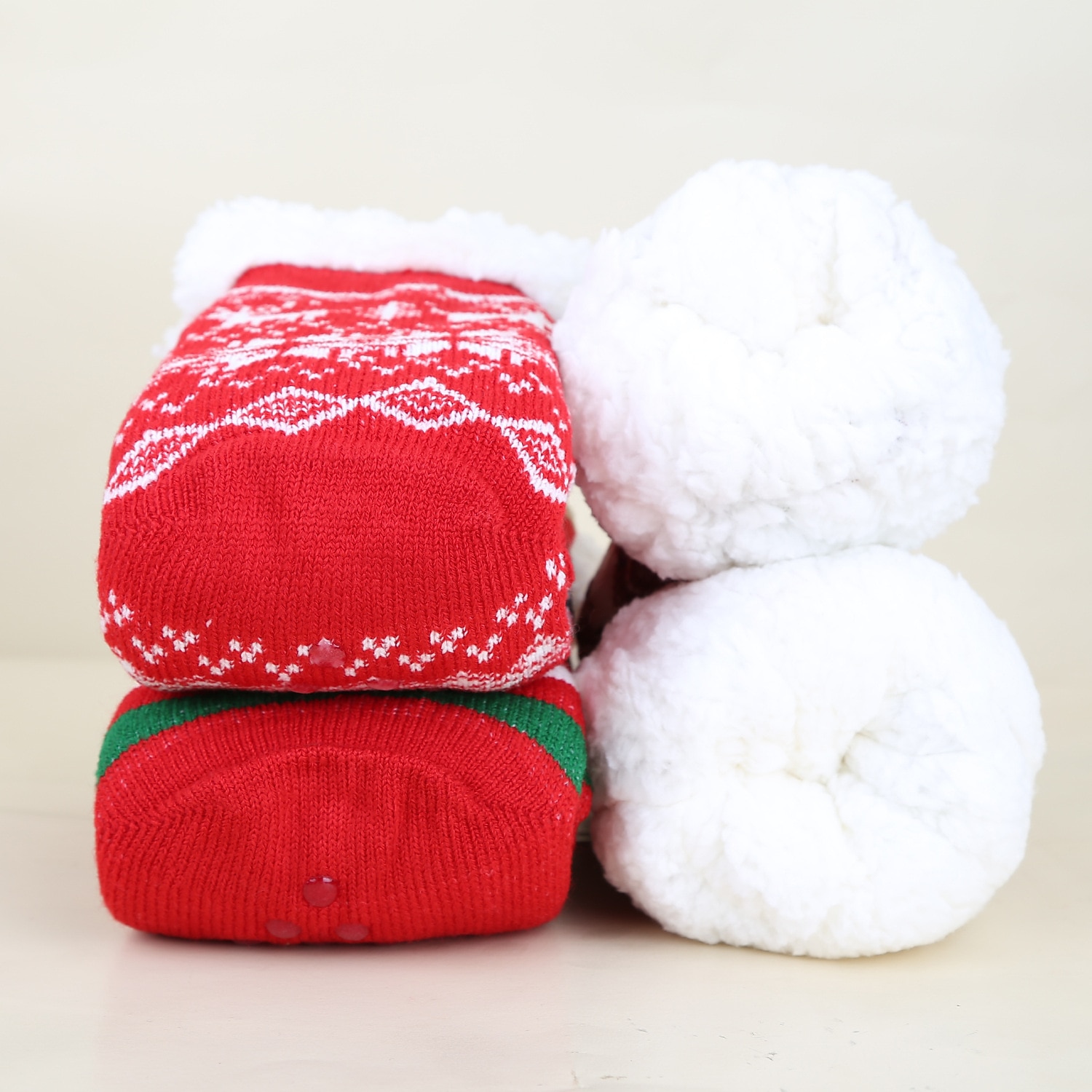 Papá Noel Artículos Para Celebrar la Navidad Calcetines de Navidad Hombre Mujer Navidad Nochebuena Estilo lindo Calcetines 2025 - $15.49 –P6