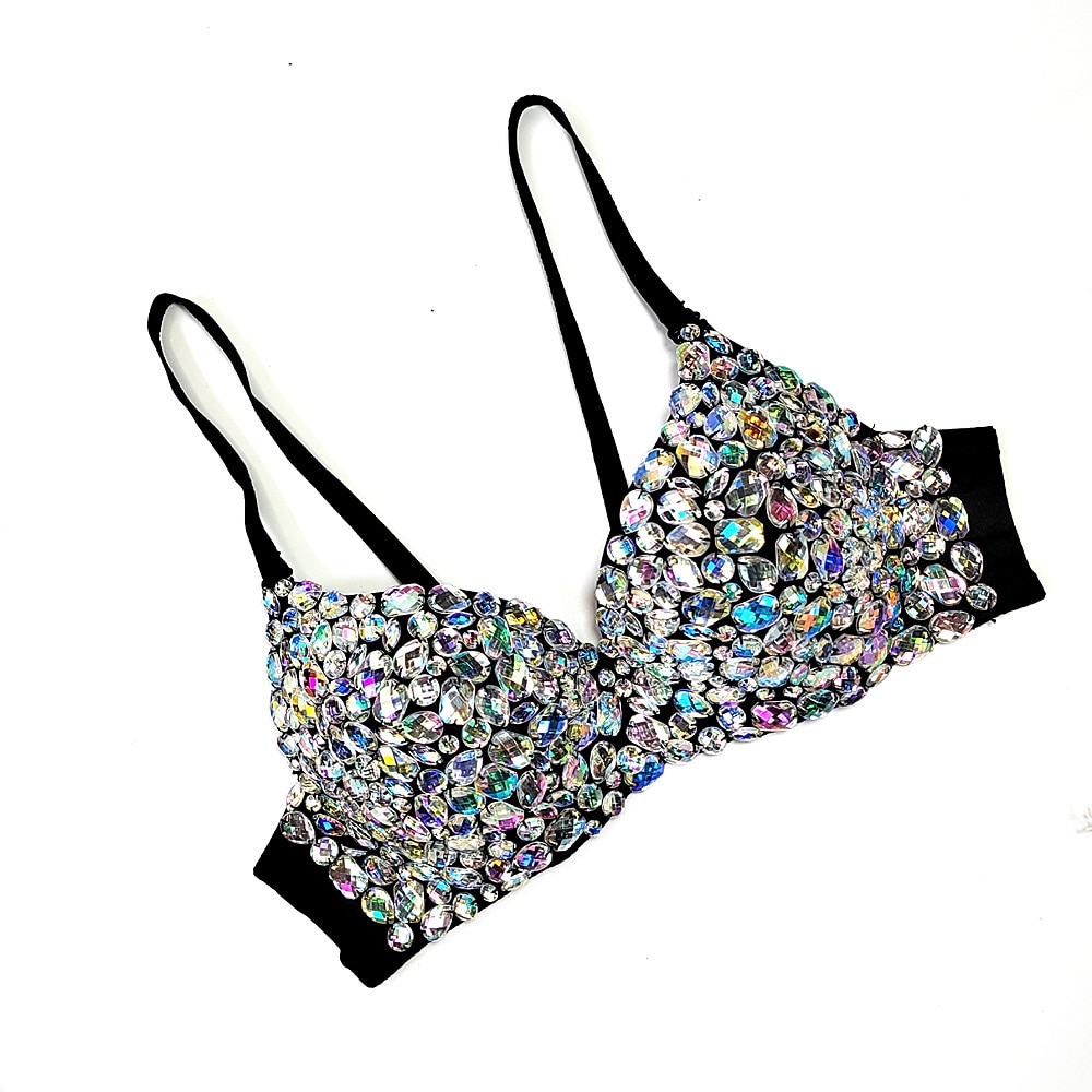 Y2K Año 2000 Conjuntos de Sujetadores y Panties sujetador push up Chica gótica Diamantes Sintéticos Diamante Mujer Carnaval Mascarada Fiesta Club nocturno Ropa de Fiesta Sujetadores 2025 - $29.99 –P2