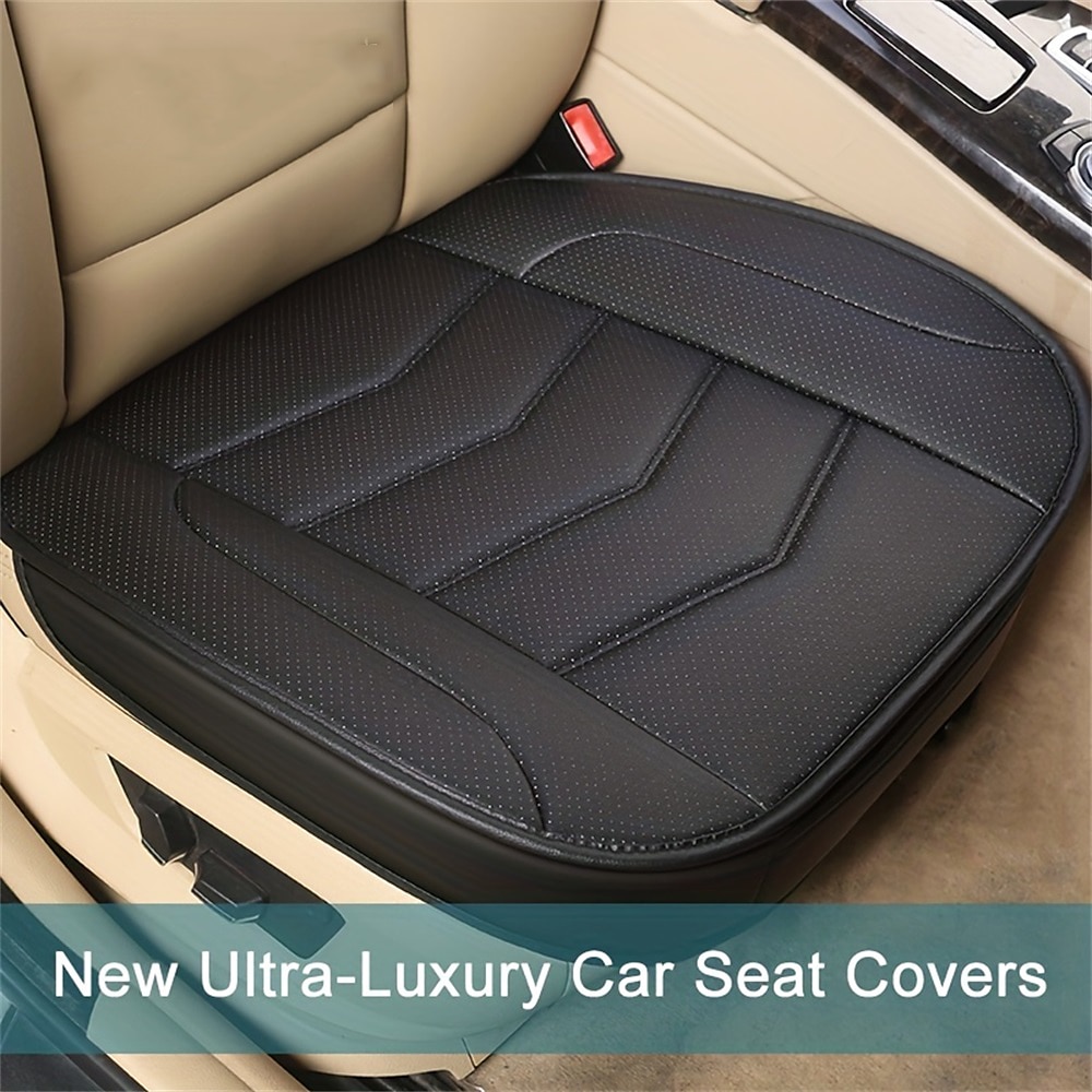 Luxury Car Seat Protection Single Seat Fully Surrounded Breathable PU Leather Car Seat Cover For Most Sedan SUV Universal All Seasons 2026 - $29.99 –P4