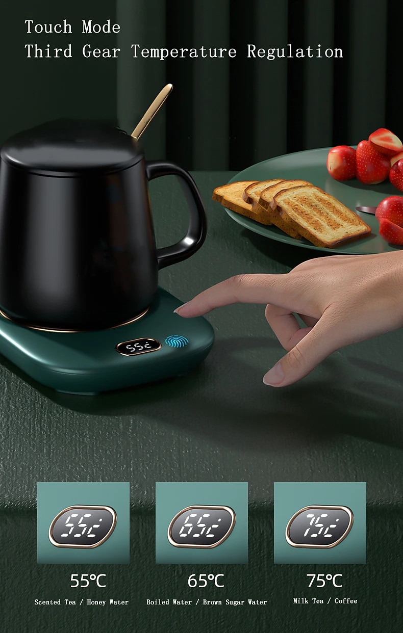Electric Coffee Mug Heater for Desk Auto Shut off USB Tea Milk Beverage Cup Heater Heating Plate for Office Home 3 Temperature Setting 2025 - $25.99 –P9