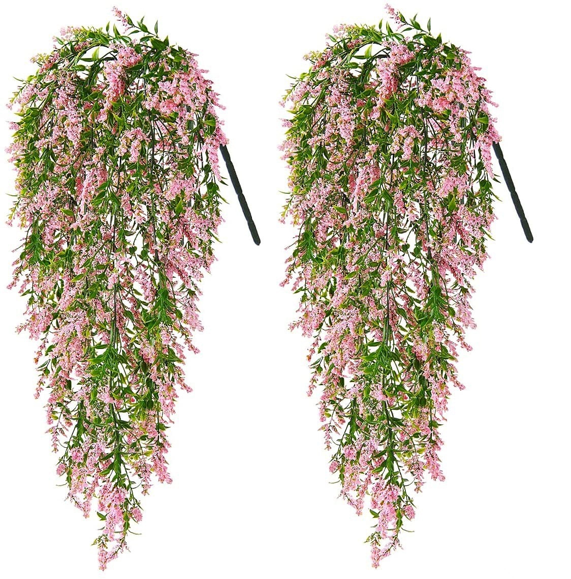 4 bunter kunstig lavendel hengende blomsterbukett vinranke hengende planter falsk eføy vinblader til terrasse hjem soverom bryllup innendørs utendørs veggdekor, hjemmedekor, estetisk romdekor 2025 - $23.99 –P5