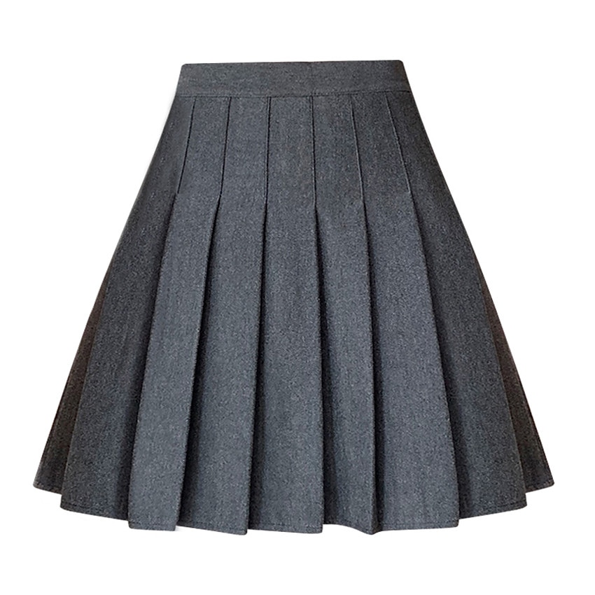 Dámské A Módní Nad kolena Vysoký pas Sukně Jednobarevné Plisé Maturita Běžné / Denní Meruňková Černá Hnědá Šedá Jaro & podzim Polyester 2025 - $26.99 –P1