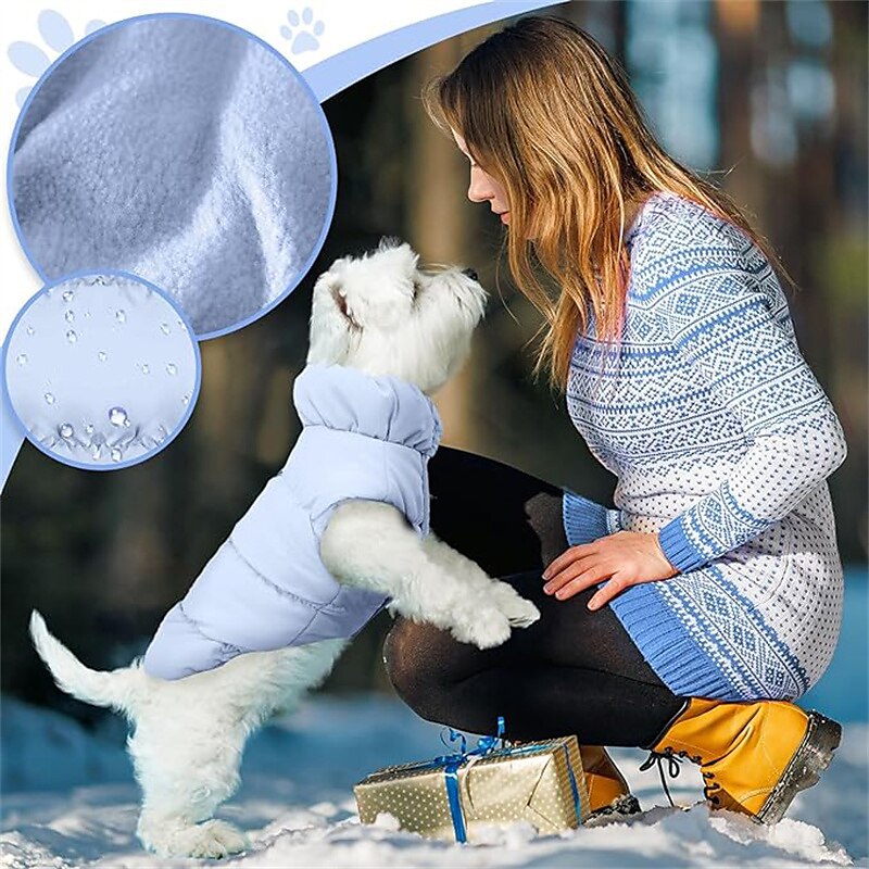 Chien Chat Manteau Veste Gilet Mode Fête Hiver Chaud Respirant Doux Lavable Confortable Noël Halloween Extérieur Décontracté Quotidien Vêtements pour Chiens for Bichon Frisé Spitz Nain Bébé Animal de 2025 ? AU $31.19 –P2