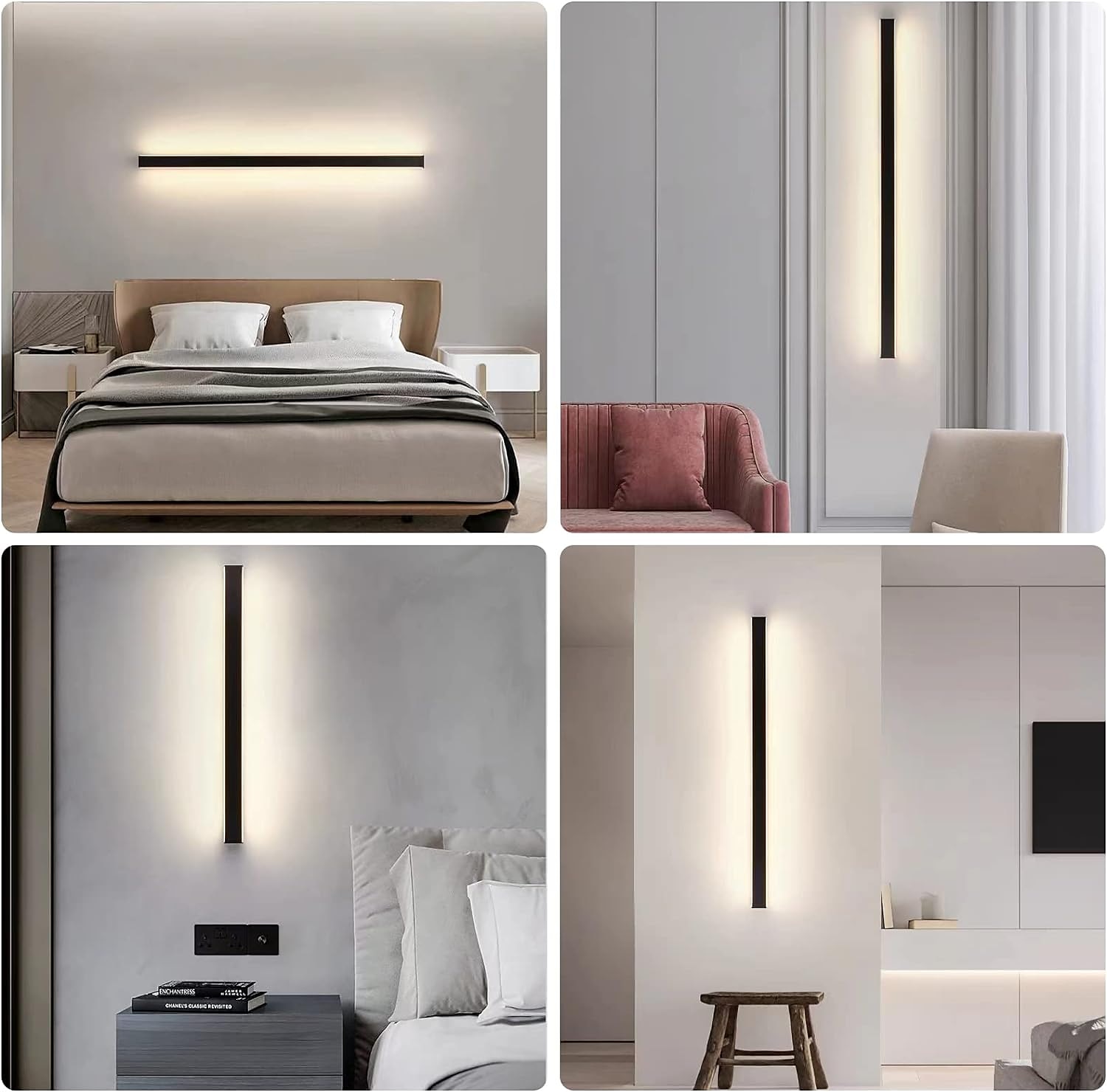 Ultrathin Up and Down LED Wall Lights Single Installation of Two Black LED Wall Lamps Modern Wall Lamp Lndoor Wall Lamp Wall Decoration AC110V AC220 2025 - $59.99 –P8
