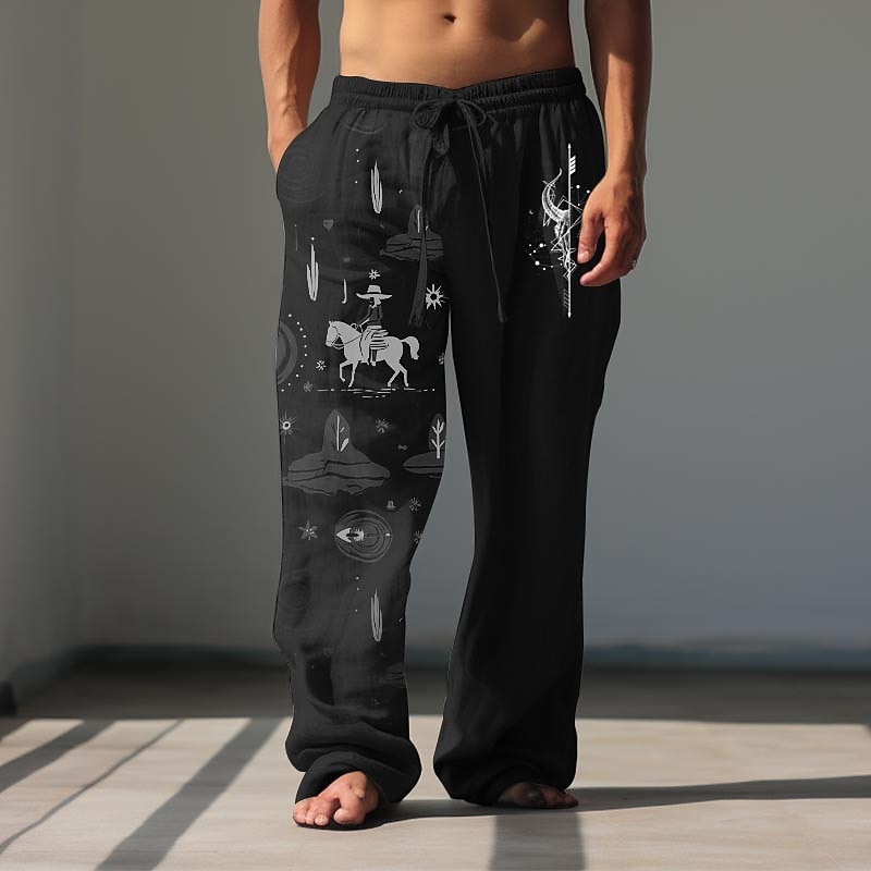 Per uomo Cowboy Pantaloni casual Pantaloni Pantaloni Larghi Misura del girovita medio Vintage All'aperto Abbigliamento casual alla moda Abbigliamento quotidiano Autunno & Inverno Nero Bianco Verde del 2026 a $31.99 –P5