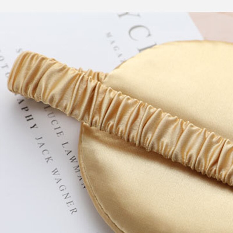luxe satijnen oogmasker met elastische band om te slapen, oogslaapschaduwafdekking, blokkeert licht en vermindert gezwollen ogen 2025 - $11.99 –P3