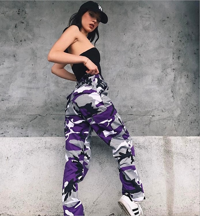 Women's Cargo Pants Full Length Side Pockets Basic Hip-Hop Leisure Sports Weekend Wine Pink S M Spring &  Fall 2023 - US $24.99 –P13