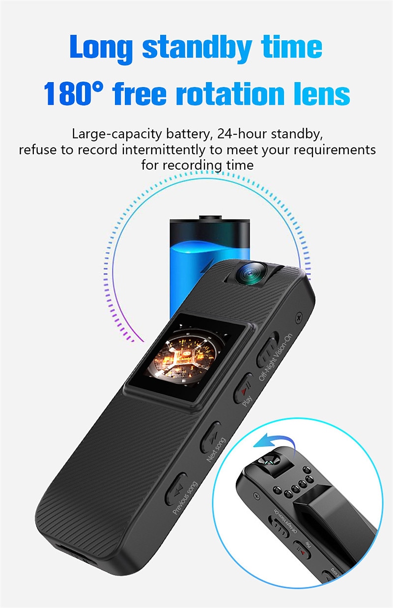 1080P Full HD Mini Camera Infrared Night Vision with LED Screen Small Bodycam Smart Security Sports DV Camcorder Car DV 2025 - $44.99 –P8