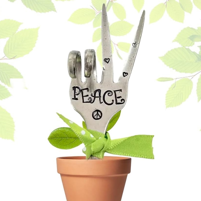 Garden Marker Friendship Gift, Silver Stamped Spoon Plant Markers, Silver Plate Stamped Spoon Garden Markers, Garden Art Marker, Plant Lover Garden Decoration 2025 - $10.49 –P2