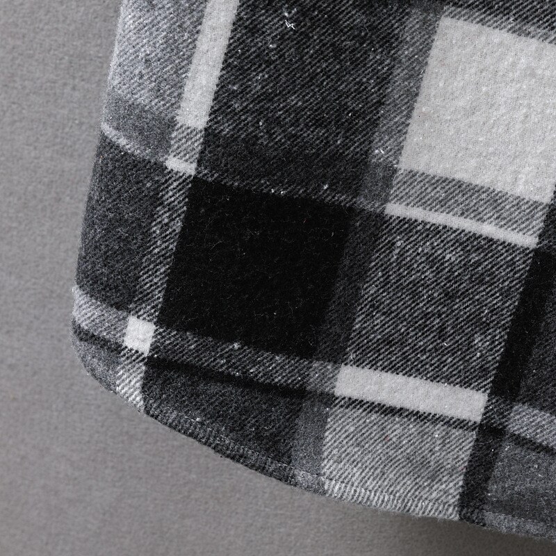 Men's Shirt Casual Shirt Plaid Shirt Button Up Shirt Overshirt Plaid / Check Outdoor Daily Wear Yellow Blue Orange Green Long Sleeve Hooded Fall & Winter Clothing Apparel Front Pocket 2025 - $35.99 –P10