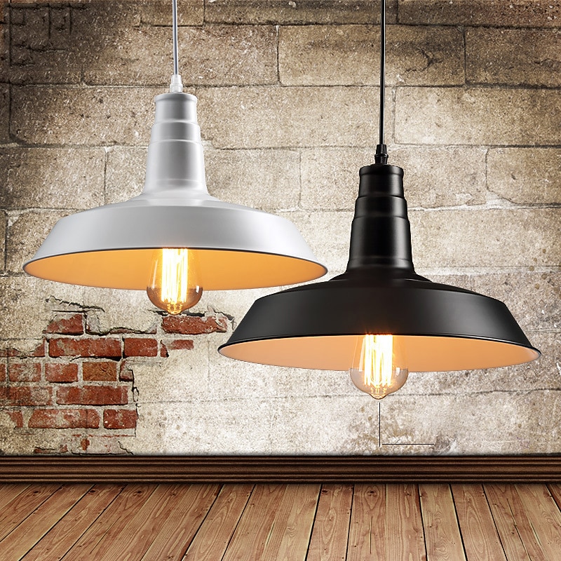 Lustre vintage entrepôt lumières décoratives lampe à suspension de style ancien luminaire suspendu à dôme industriel luminaire suspendu à base e27 pour magasin de vêtements bureau 110-240v de 2025 ? $118.99 –P2