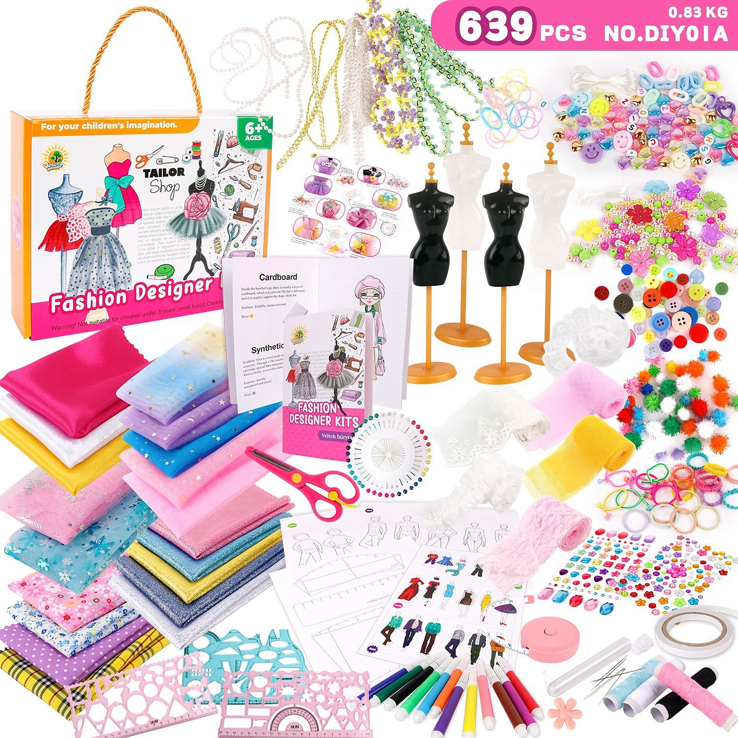 Children's Clothing Design Sewing Set for Girls Enlightenment Christmas Gift DIY Handmade Creative Production of Children's Clothing Toys 2026 - $83.54 –P5