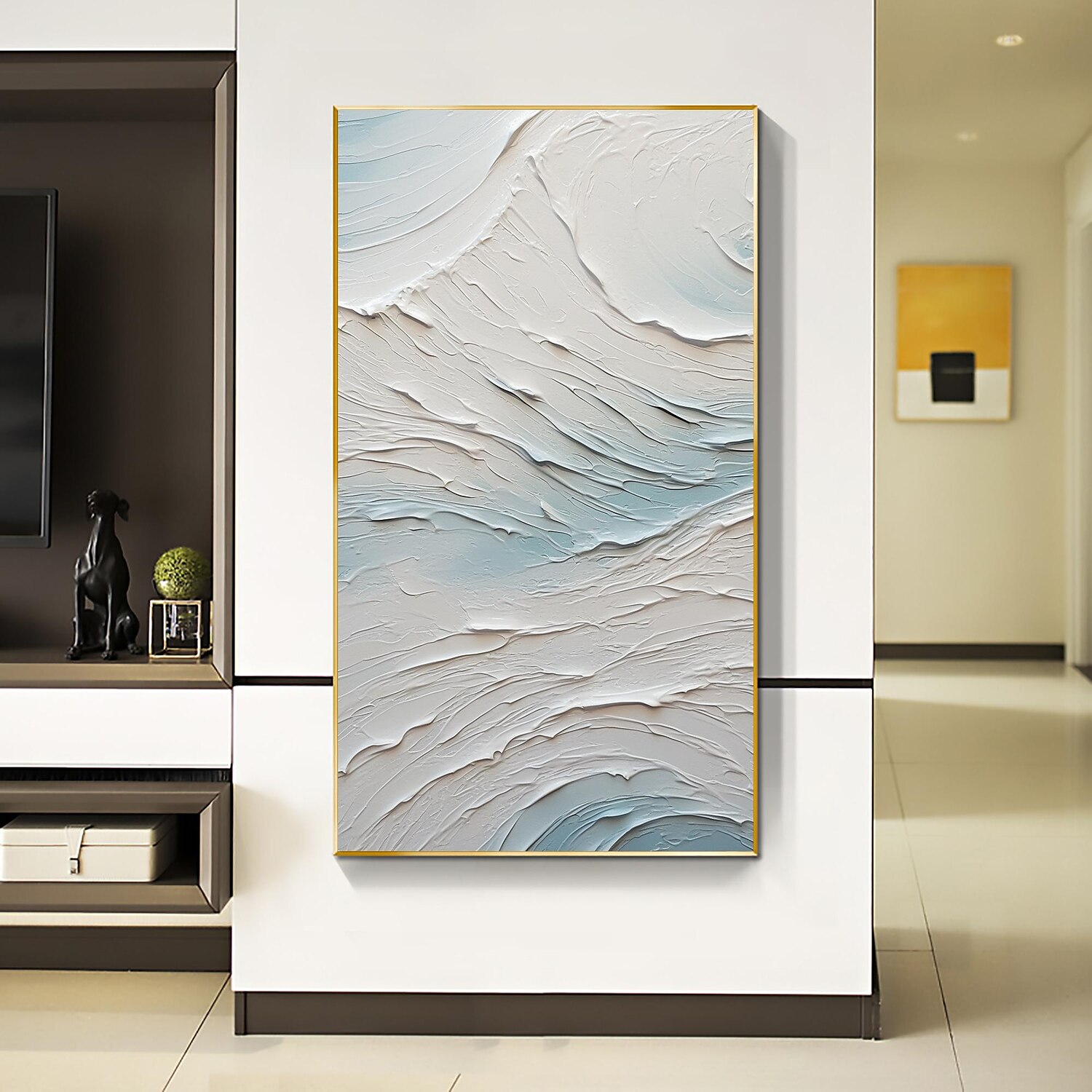 Handmade Oil Painting Canvas Wall Art Decor  Original Abstract Beach in full for Home Decor With Stretched FrameWithout Inner Frame Painting 2025 - €113.99 –P7