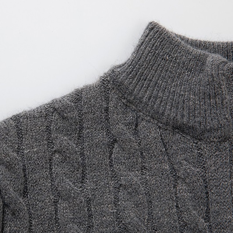 Homens Pulôver suéter Suéter de malha Suéter com zíper de um quarto Estriado Cabo Tricotar Tops regulares Tricotado Tecido Quarter Zip Mantenha Quente Contemporâneo Moderno Casual Roupa Diária Roupa de 2026 por $39.99 –P2