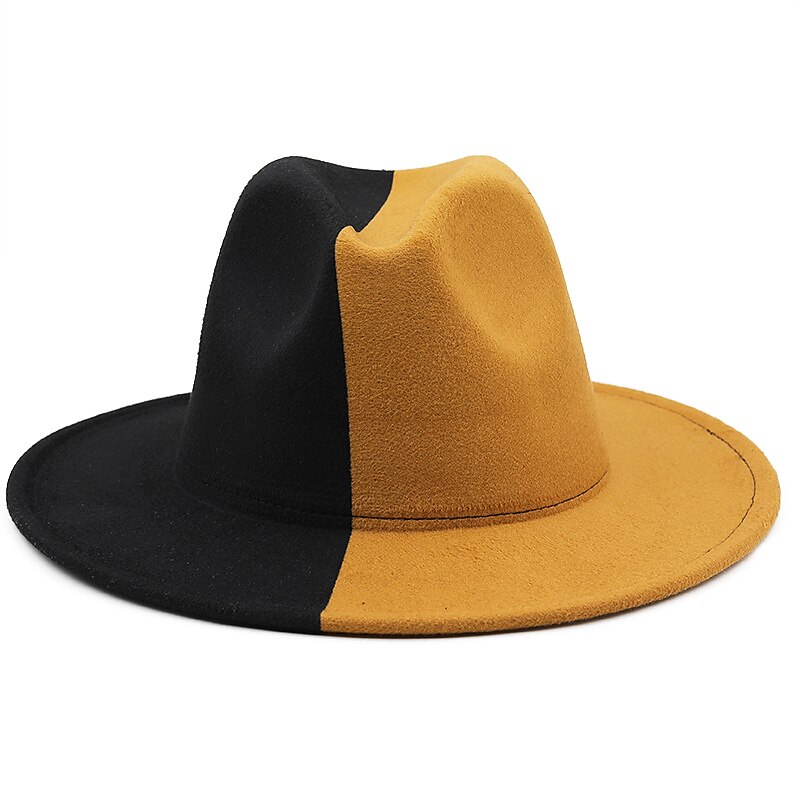 széles karimájú fedora napkalap divat jazz sapka panama sapka férfiaknak női ünnepnapi szuper lábtál vasárnapi buli 2025 - $56.99 –P7