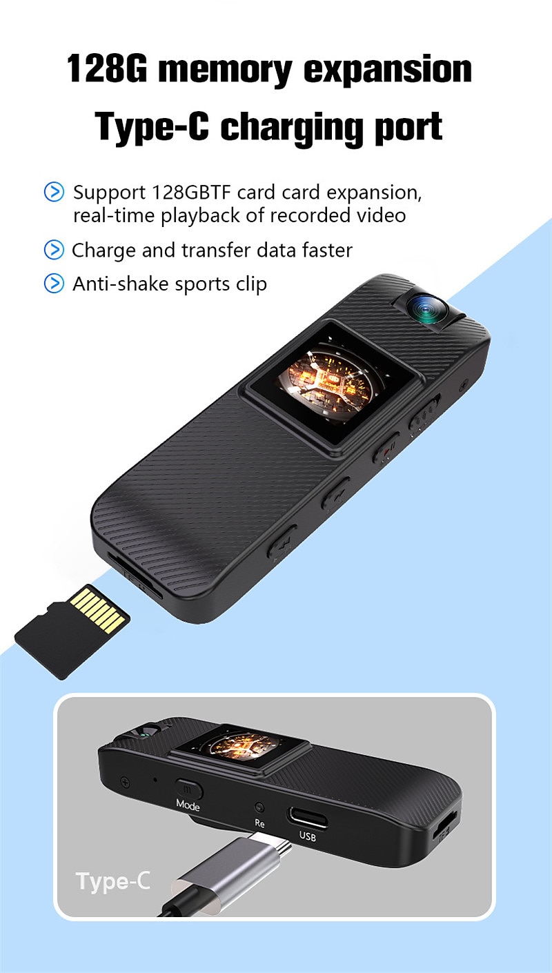 1080P Full HD Mini Camera Infrared Night Vision with LED Screen Small Bodycam Smart Security Sports DV Camcorder Car DV 2025 - $44.99 –P6