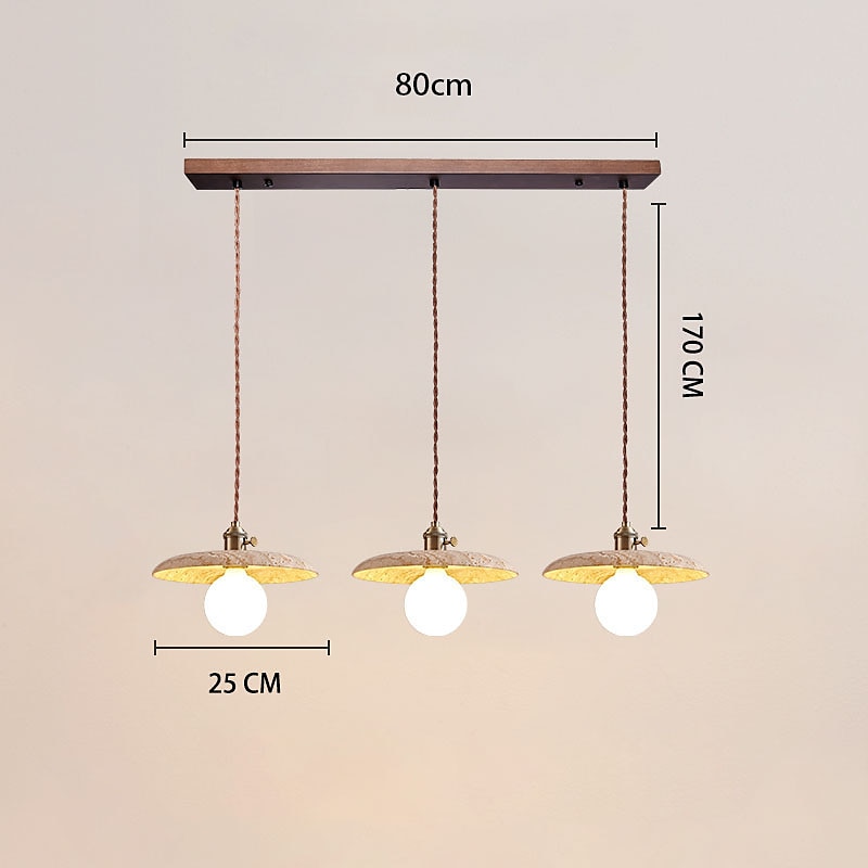 Lampade a sospensione1 luce, semplice lampada a sospensione con cavo regolabile in travertino giallo e27, lampadario decorativo per la casa, per isola cucina corridoio fattoria del 2025 a $205.99 –P4