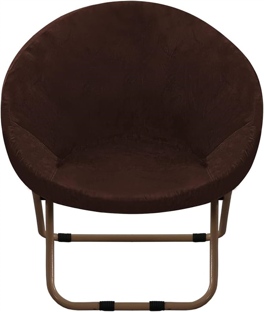 Funda de terciopelo para silla con platillo redondo, fundas para silla Moon, 1 pieza, funda elástica extraíble para silla Moon con parte inferior elástica para sala de estar 2025 - $27.99 –P9