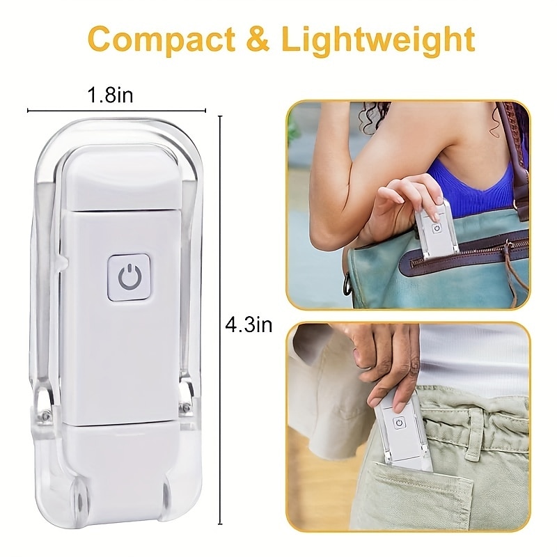 USB Rechargeable Book Reading Light LED Eye Care Clip On Book Light For Reading In Bed Portable Bookmark Light 2025 - $15.99 –P6
