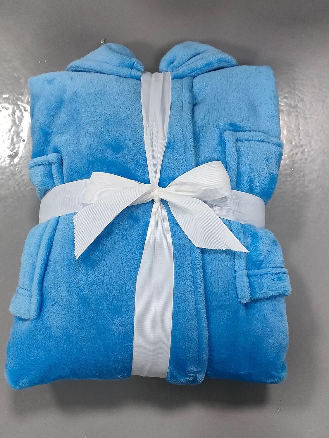 Men's Pajamas Robe Bathrobe Bath Gown 1 pcs Plain Stylish Casual Comfort Home Daily Bed Fleece Comfort Warm V Neck Long Sleeve Pocket Fall Winter Black White 2025 - $29.99 –P10