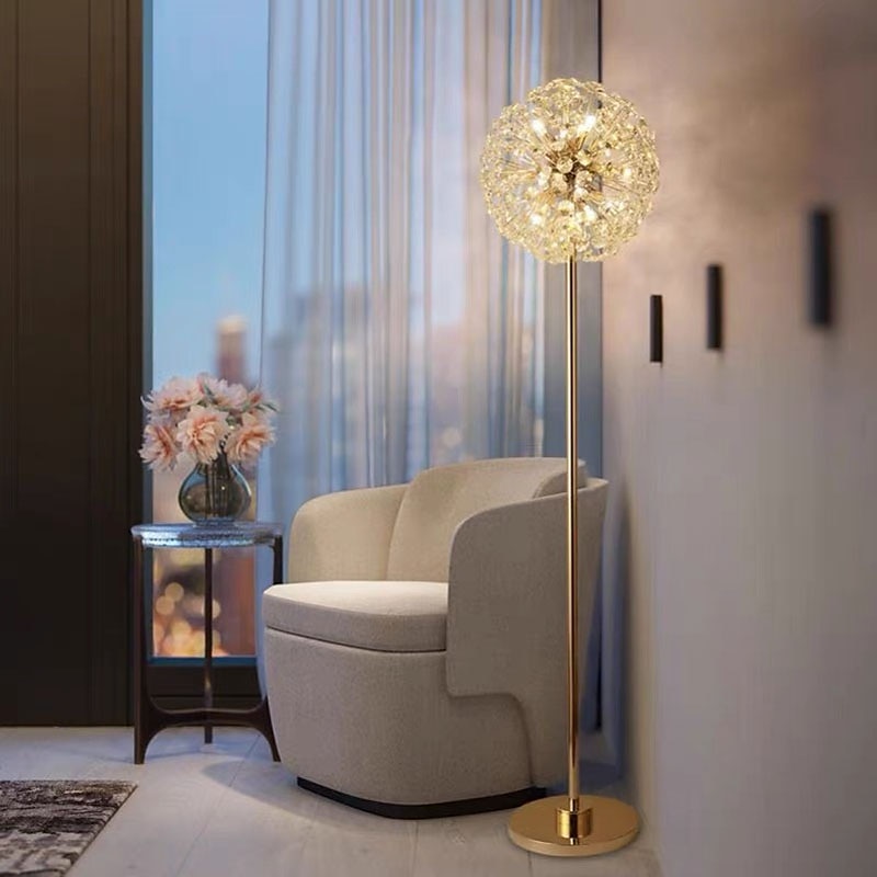 Modern Floor Lamp Indoor Elegant Floor Lamp Modern Living Room Bedroom Crystal Standing Lamp Creative Personality Floor Lamp Tall Lamp for Bedroom 110-240V 2026 - $657.19 –P5