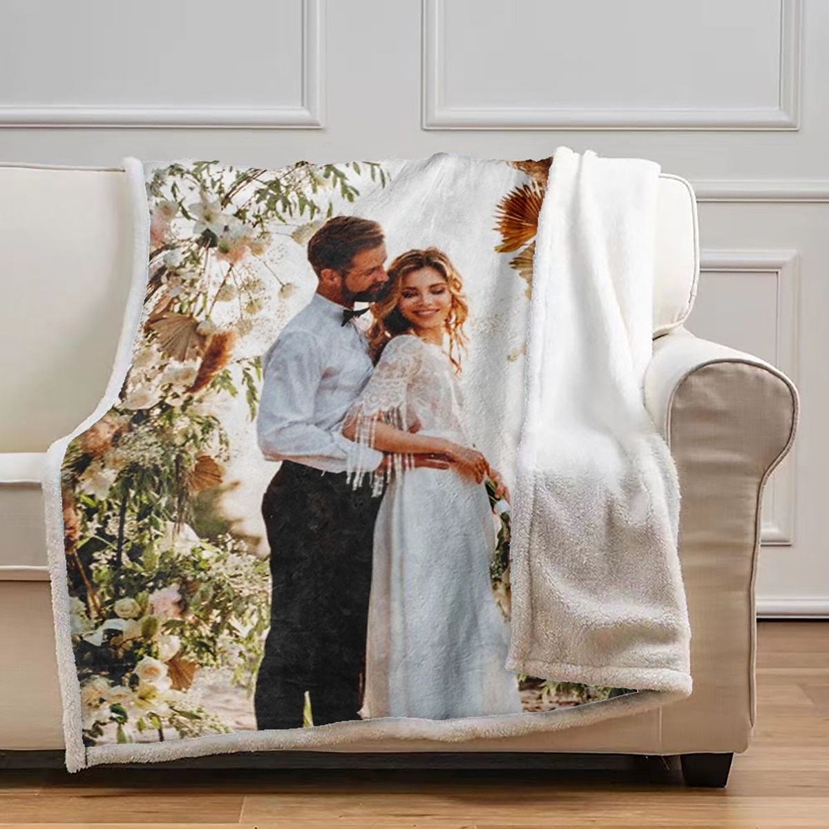 Anpassade Sherpa-filtar med bilder Personliga pargåvor Anpassad bildfilt Jag älskar dig gåvor Födelsedagspresent till fru make flickvän pojkvän 2026 - $19.49 –P7