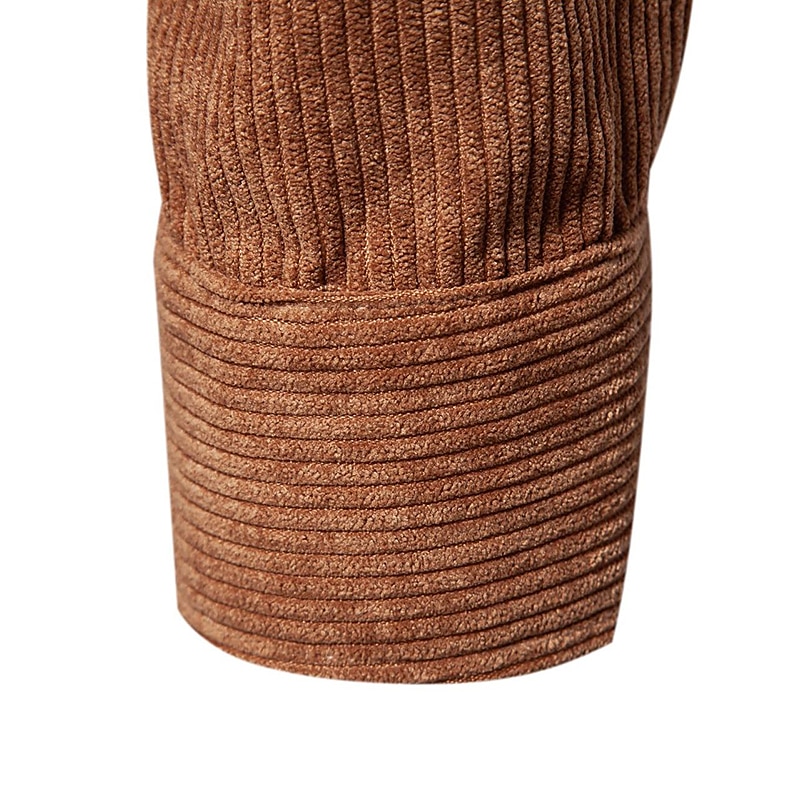 Per uomo Camicia Maglietta informale Camicia di velluto a coste Nero Giallo Rosa Viola Marrone Manica lunga Liscio Bavero Strada Da mare Di base Abbigliamento Di tendenza Comodo del 2025 a $28.99 –P6