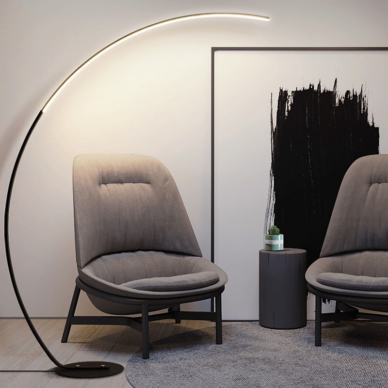 Lampada da terra Multi-tonalità / Lampade ambientali / Decorazione di nozze di Natale Contemporaneo moderno / Tradizionale / Classico Per Sala studio / Ufficio / Giardino Alluminio AC100-240V Nero del 2025 a $328.59 –P14