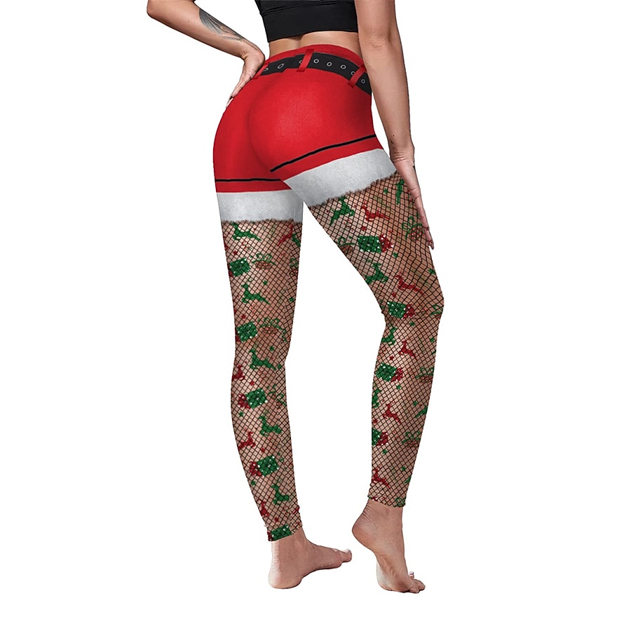 Weihnachtsmann Leggins Jogginghosen Damen Weihnachten Heiligabend Weihnachten Erwachsene Weihnachten Silvester Hosen 2025 - $17.49 –P12