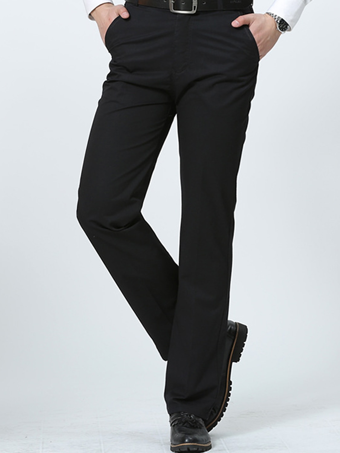 Per uomo Laurea Pantaloni Chinos Pantaloni chino Tasca Gamba Dritta Semplice Comodità Traspirante All'aperto Quotidiano Uscire Moda Casual Cáqui Escuro Nero del 2025 a $18.99 –P8