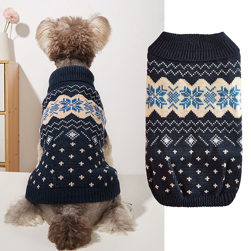 Câini Pisici Pulovere Jumper Petrecere Casual Iarnă Respirabil Απαλό Lavabil Comfortabil Crăciun În aer liber Casul / Zilnic Îmbrăcăminte pentru câini for Bichon Frise Pomeran un Animalut Fluture 2025 - $20.99 –P5