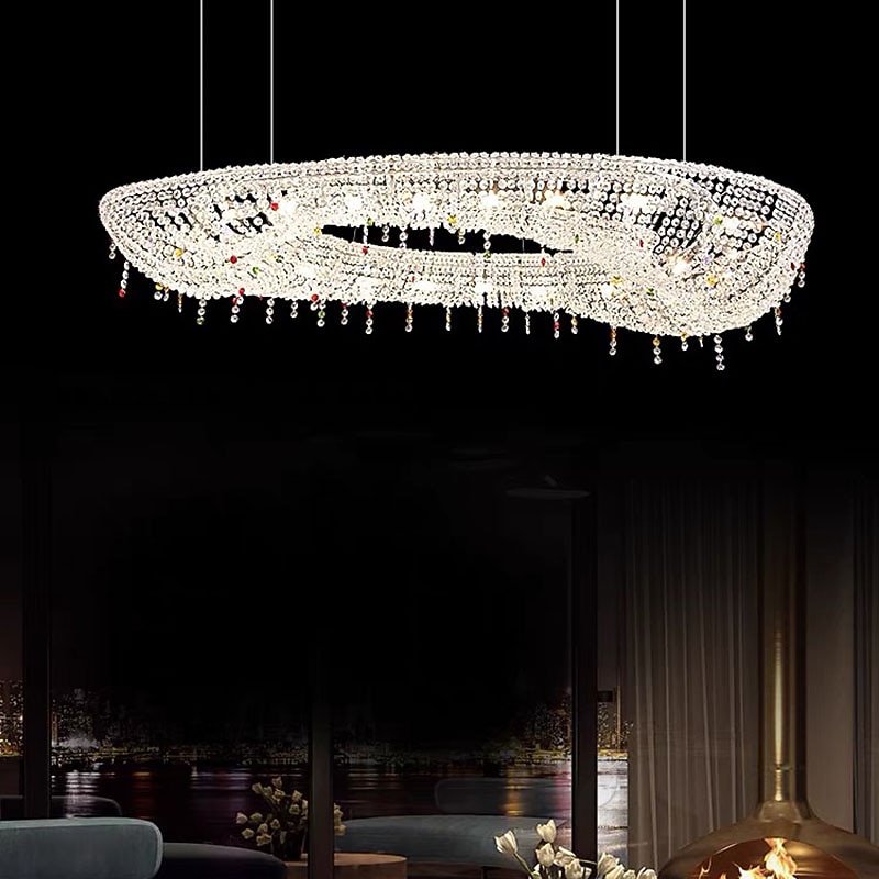 80 cm التصميم الحصري نجفات معدن مطلي الحديث 110-120V 220-240V 2026 - $863.89 –P4