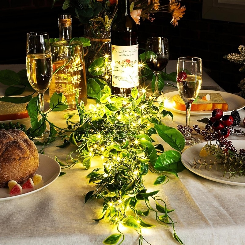 Светодиодные гирлянды феерические медные провода гибкие 2м 5м набор гирлянд праздничные огни для свадьбы праздника вечеринки декорации комнаты теплый белый многоцветный светильник работающий от 2026 - $21.99 –P1