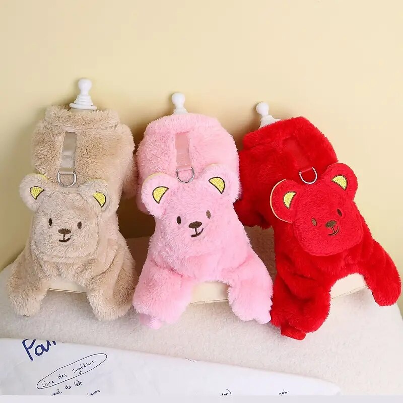 Cachorros Gatos Macacão Estilo bonito Casual Inverno Quente Respirável Macio Lavável Confortável Ao ar livre Casual / Diário Roupas para cães for Bichon Frise Pomerânia Animais de Pequeno Porte de 2025 por $18.99 –P3
