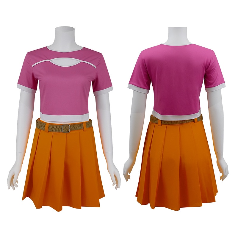 One Piece Nami Anime Cosplay kostyme Cosplay-drakter Halloween Karneval Maskerade Skjørte T-Trøye Midjebelte Til Dame Voksen 2025 - $52.99 –P4