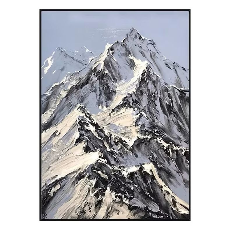 Handmade Hand Painted Oil Painting Wall Art  Large Size Contemporary Golden Mountains Home Decoration Decor Rolled Canvas No Frame Unstretched 2025 - $100.99 –P13