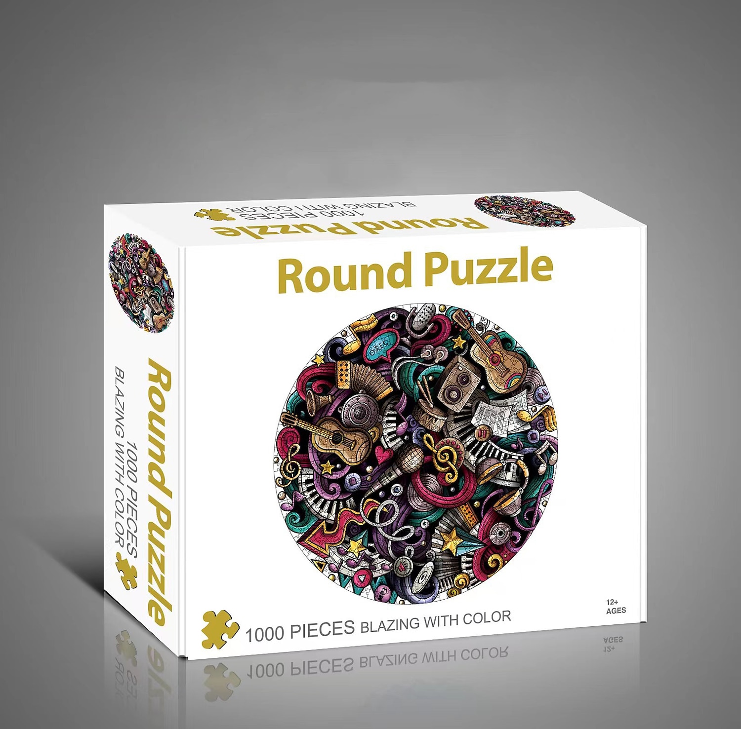 creativo 1000 pezzi di carta bianca piatta carta addensata puzzle circolare luna amore mare puzzle giocattolo per adulti del 2025 a $31.99 –P6