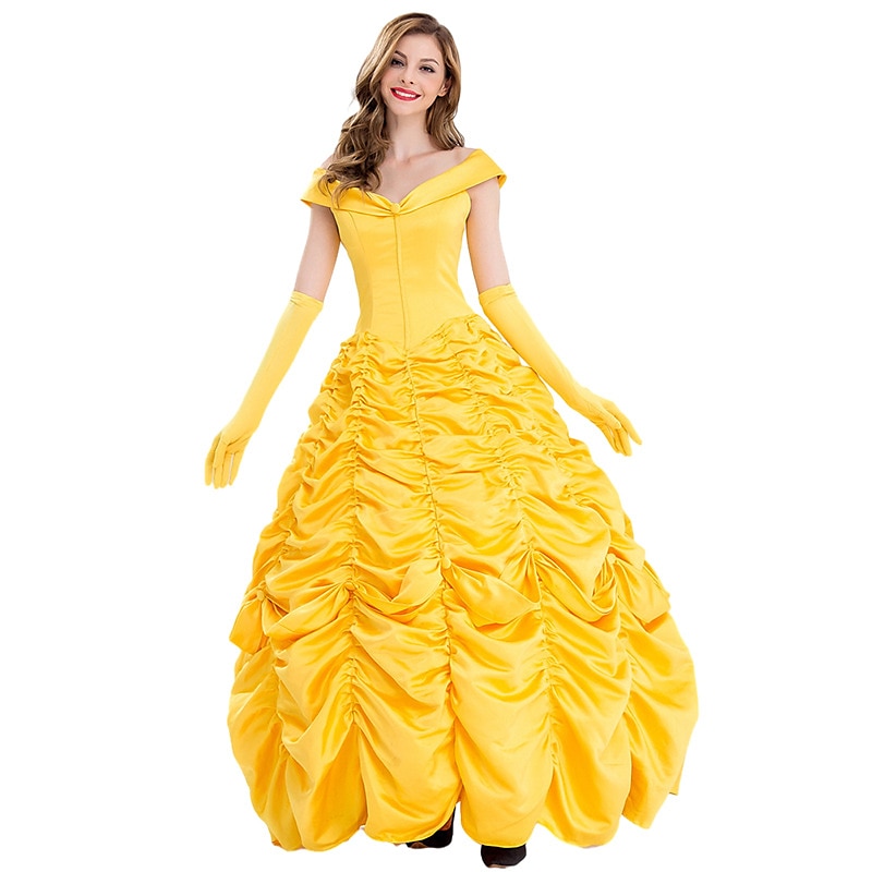 Sleeping Beauty Beauty and the Beast Princess Belle Flower Girl Dress Tulle Dresses Cosplay Costume Party Movie Cosplay for Women's Adults' Carnival Bachelorette Party 2025 - $119.99 –P5
