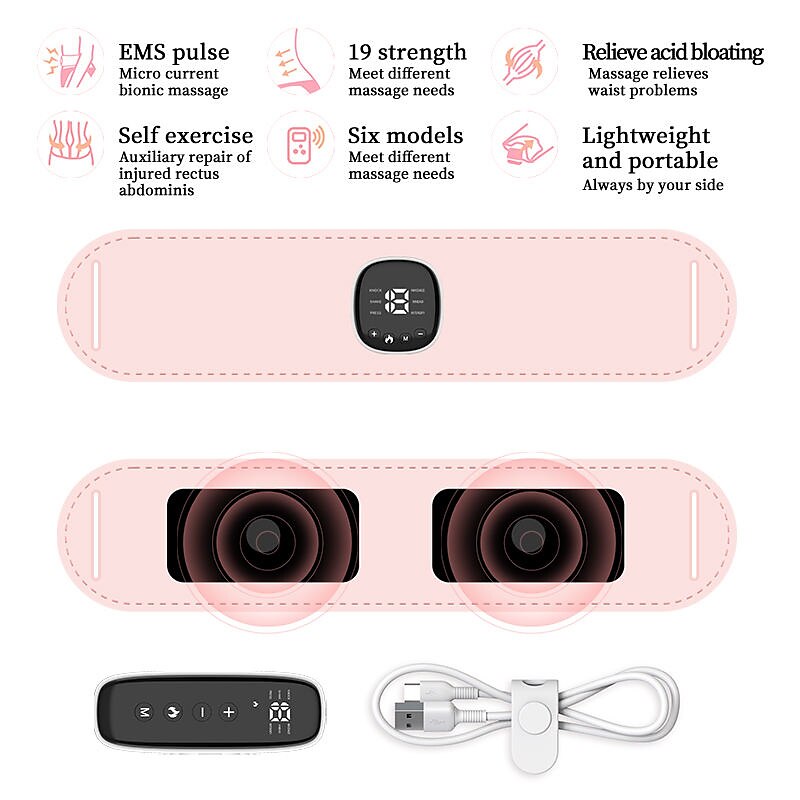 Intelligent charging vibration hot compress warm palace treasure EMS pulse portable home massage instrument 2025 - $59.99 –P4