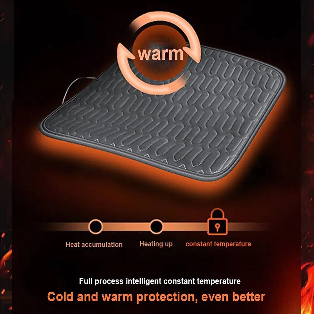 12V Heated Car Seat Cover Electric Heating Pad, USB, Cigarette Lighter, Hot Winter Warm Cushion, Auto Part 2025 - $24.99 –P3