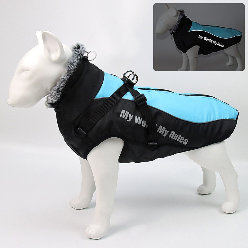 Cachorros Gatos Casacos Jaqueta Moda Festa Inverno Reflector Prova-de-Água Quente Lavável Confortável Natal Ao ar livre Casual / Diário Roupas para cães for Bichon Frise Pomerânia Animais de Pequeno de 2025 por $23.99 –P4