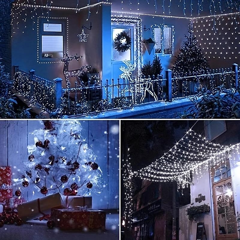 5 m 10 m 20 m Świąteczne lampki choinkowe 50/100/200/300 Diody LED Ciepła biel Zimna biel Wiele kolorów Światła z drutu miedzianego Na energię słoneczną Świąteczne dekoracje Zasilanie solarne 2025 - $11.49 –P3
