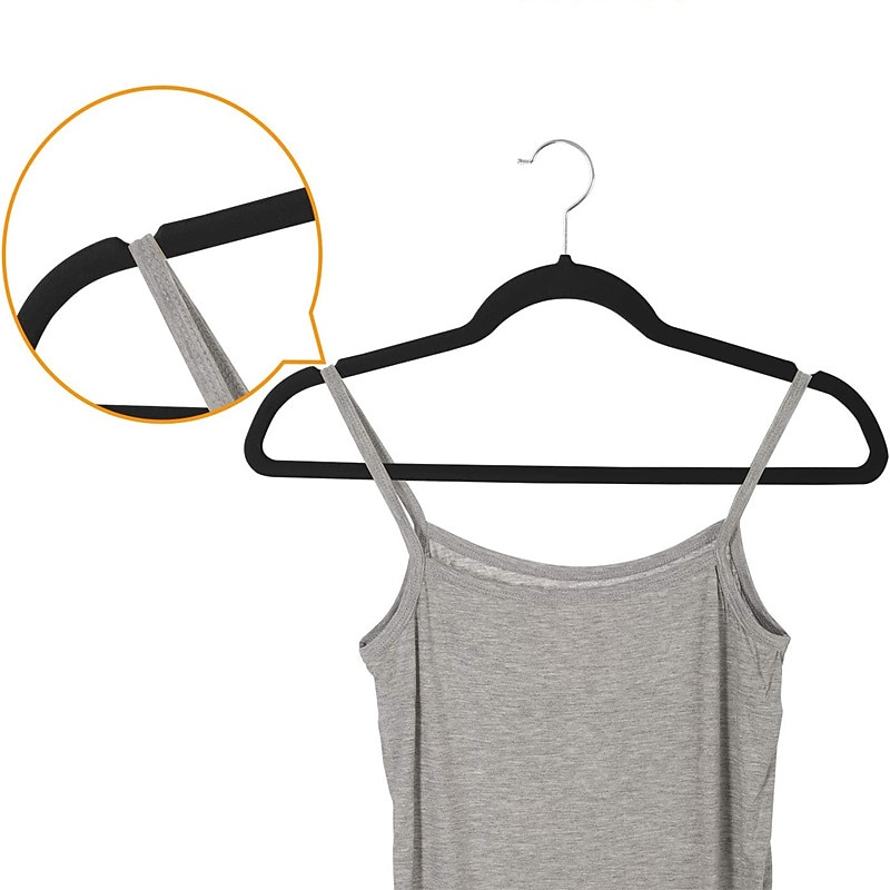 10pcs Velvet Clothes Hangers, Non Slip Clothes Rack, Space Saving Slim Hangers For Suits Coats, Jackets, Pants, And Dress Clothes, Household Storage Organizer For Bathroom, Bedroom 2025 - $14.99 –P5