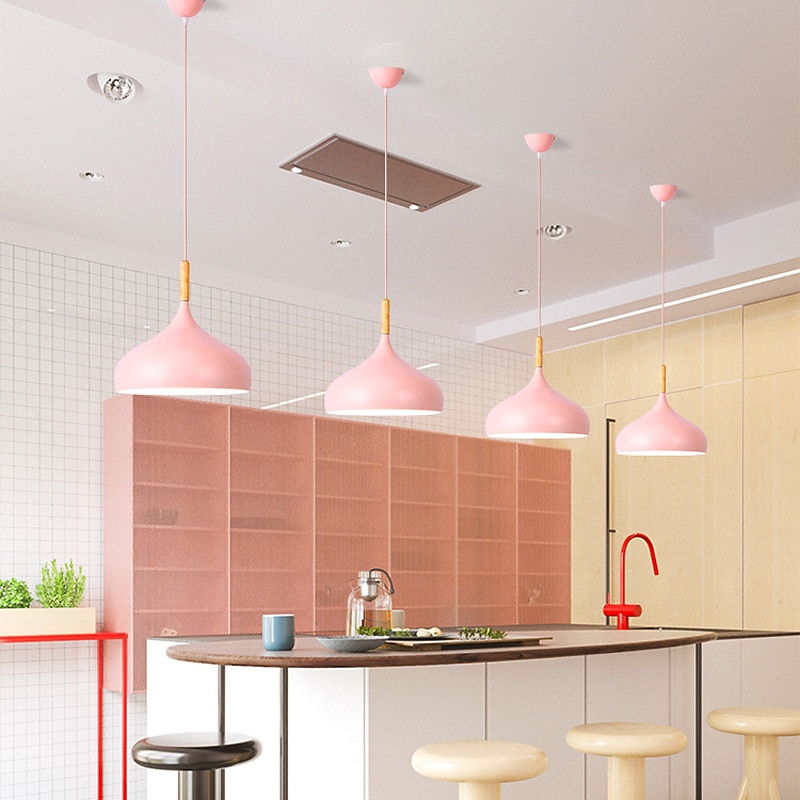 Nordic Macaron Ceiling Light Dining Room Pendant Light Vintage Style Matte Iron Art Home Chandelier Easy to Install Corridor Lighting Lamp Fixture for Bar,Kitchen,Restaurants 110-240V 2025 - GBP £69 –P2