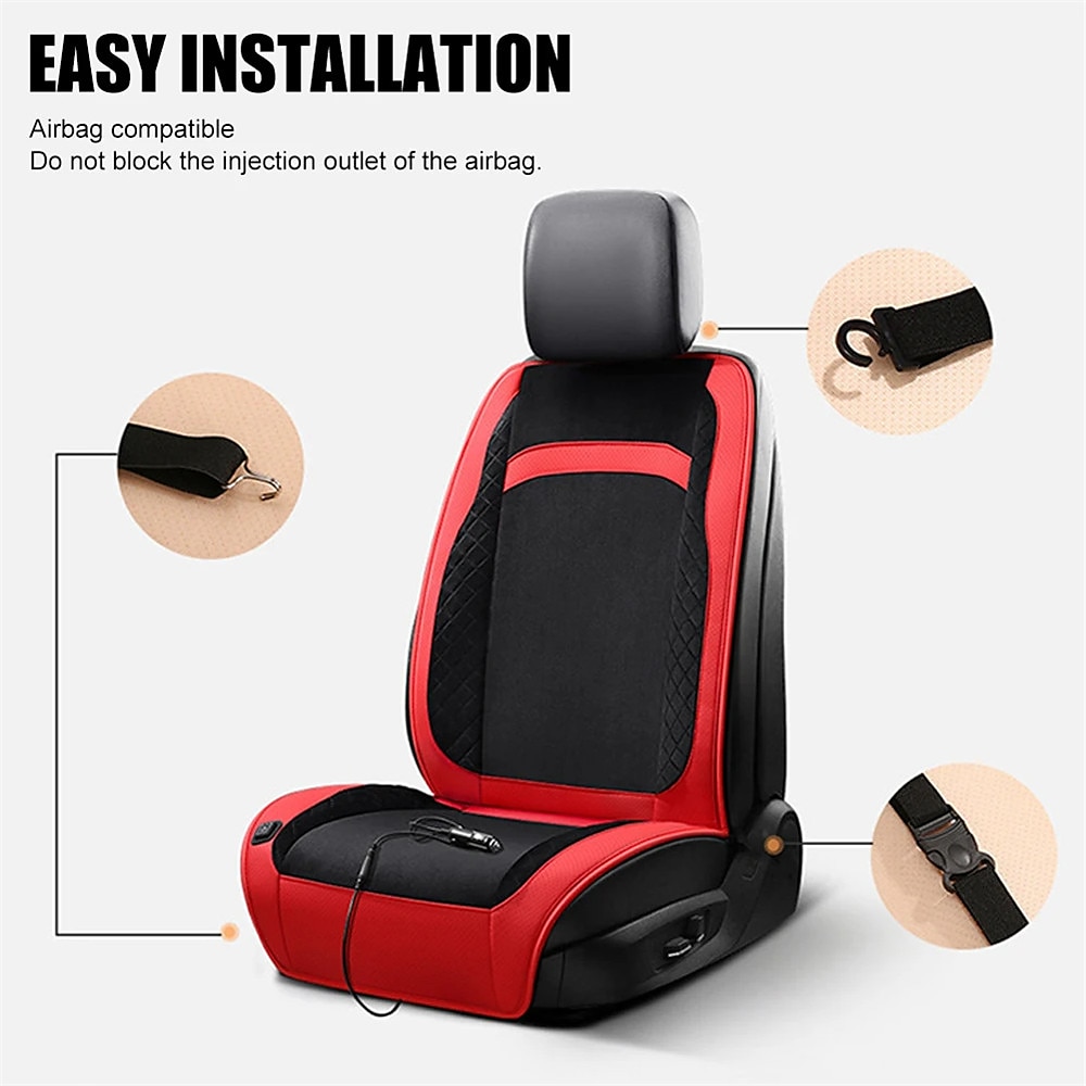 Heated Car Seat Cover Winter Warm Fast Heating Pad, Washable Car Seat Cushion, Universal Fit 2025 - $56.99 –P15