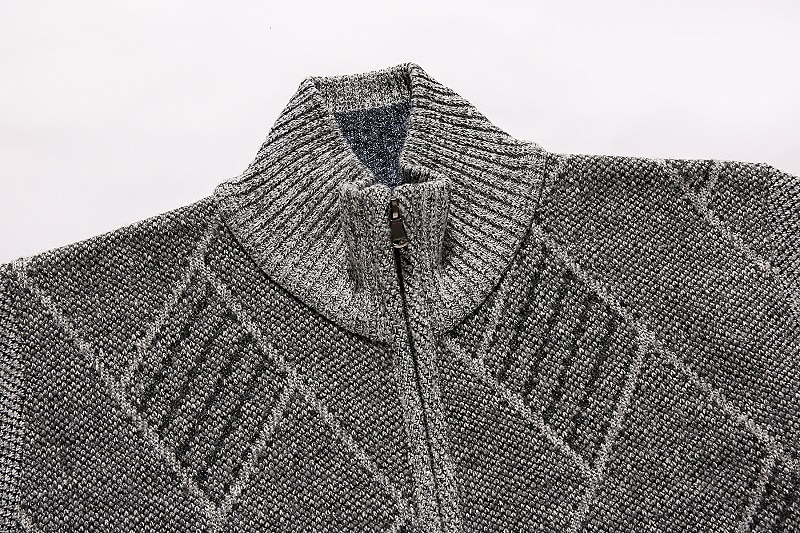 Homme Pull Chandail Gilet Cardigan Pull Zippé Pull Veste A côtes Tricoter Découpé Tricoté Géométrique Mao Guêtres Moderne contemporain Usage quotidien Sortie Vêtement Tenue Hiver bleu marine Gris de 2025 ? $23.99 –P1
