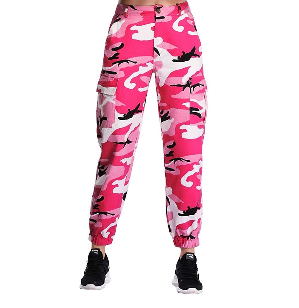 Women's Cargo Pants Full Length Side Pockets Basic Hip-Hop Leisure Sports Weekend Wine Pink S M Spring &  Fall 2023 - US $24.99 –P8