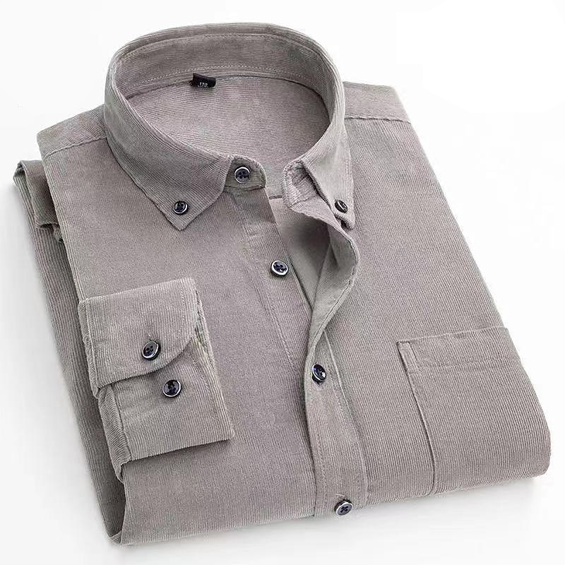 Men's Shirt Corduroy Shirt Shirt Jacket Overshirt Plain Outdoor Daily Wear Light Blue Yellow Red Navy Blue Long Sleeve Lapel Spring &  Fall Clothing Apparel Front Pocket 2025 - $35.99 –P8