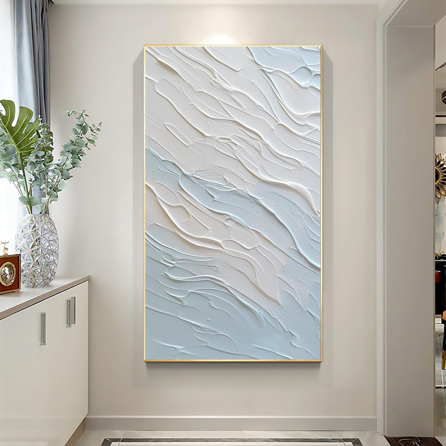 Handmade Oil Painting Canvas Wall Art Decor  Original Abstract Beach in full for Home Decor With Stretched FrameWithout Inner Frame Painting 2025 - €113.99 –P9